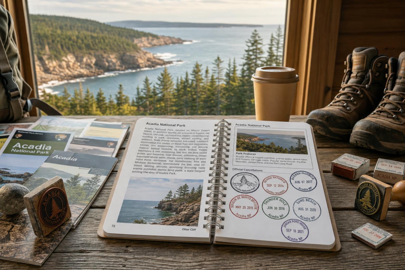 Acadia National Park passport cancellation stamp