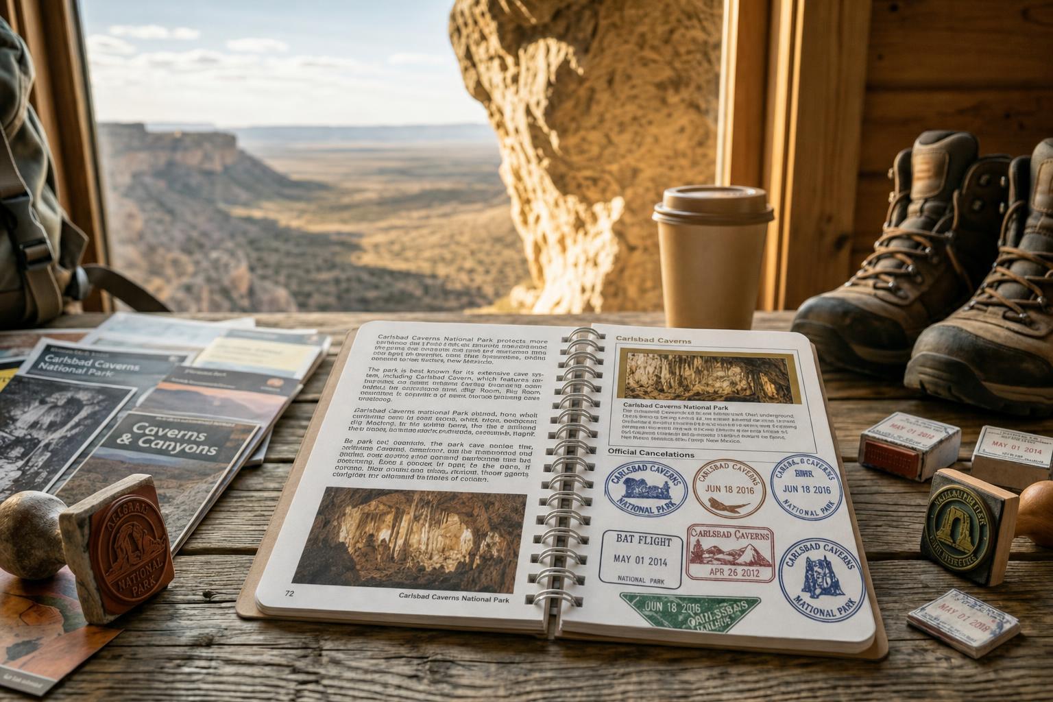 Carlsbad Caverns National Park passport cancellation stamp