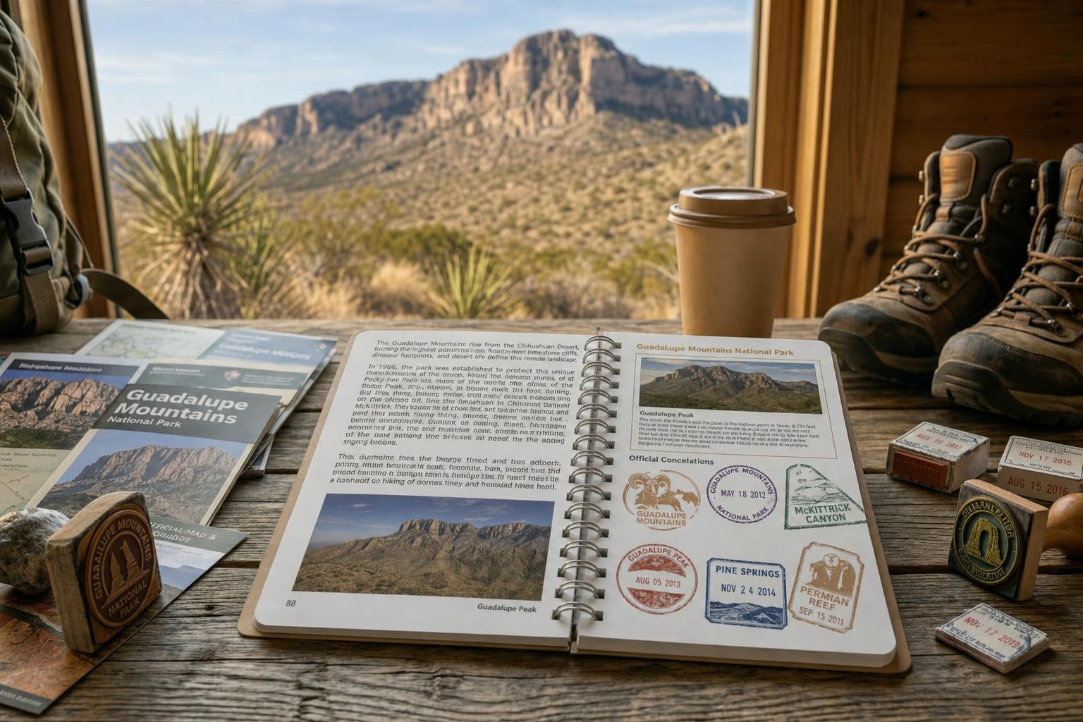 Guadalupe Mountains National Park passport cancellation stamp